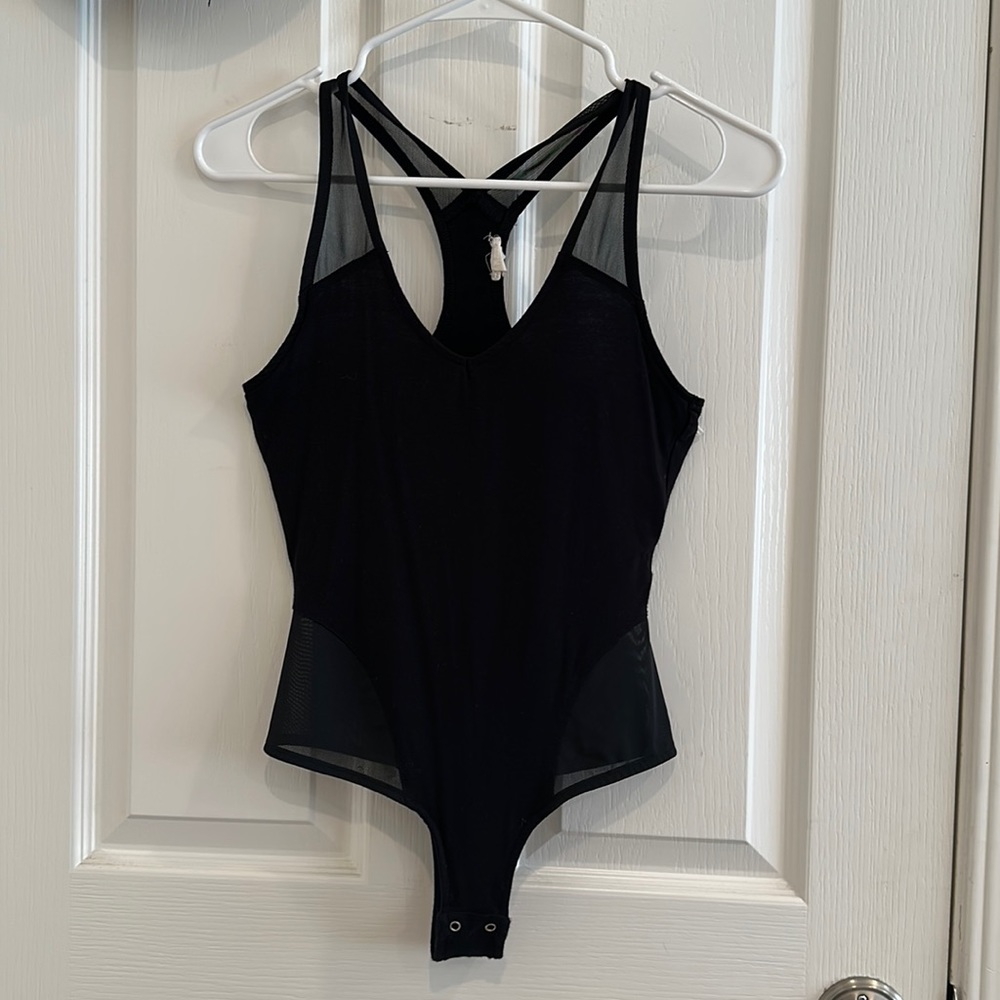 Black Mesh Bodysuit